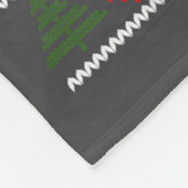 Peace I Come In Peace Couple Matching Ugly Christm フリースブランケット (角)