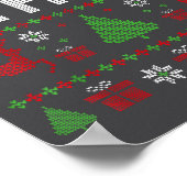 Peace I Come In Peace Couple Matching Ugly Christm ポスター (角)