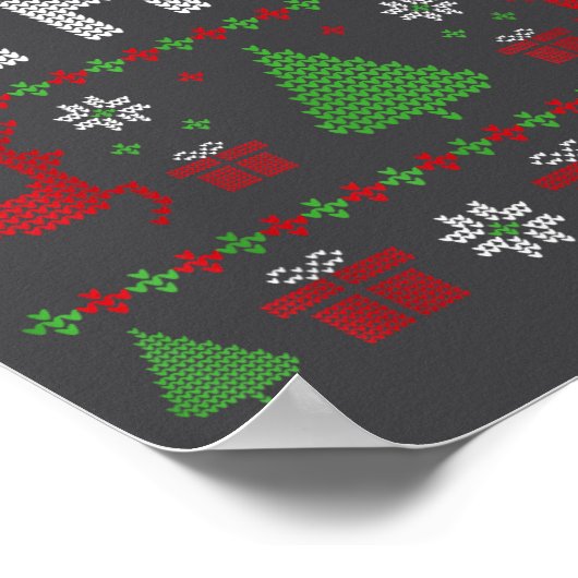 Peace I Come In Peace Couple Matching Ugly Christm ポスター (角)