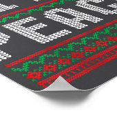 Peace I Come In Peace Couple Matching Ugly Christm ポスター (角)