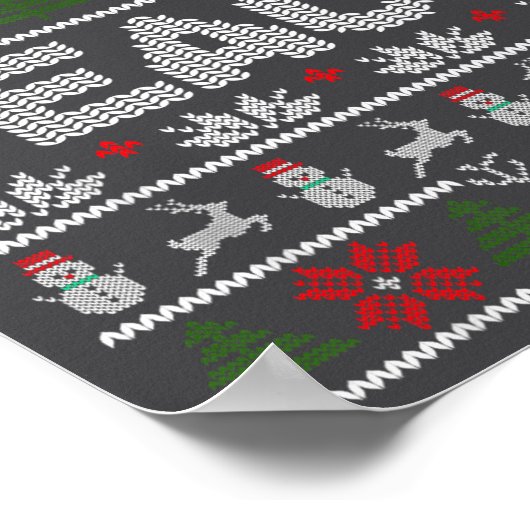 Peace I Come In Peace Couple Matching Ugly Christm ポスター (角)