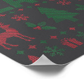 Peace I Come In Peace Couple Matching Ugly Christm ポスター (角)