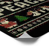 Peace I Come In Peace Couple Matching Ugly Christm ポスター (角)