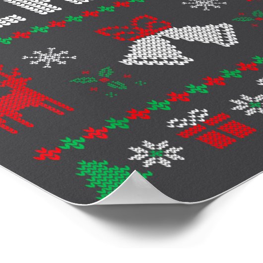 Peace I Come In Peace Couple Matching Ugly Christm ポスター (角)