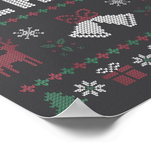 Peace I Come In Peace Couple Matching Ugly Christm ポスター (角)