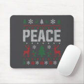 Peace I Come In Peace Couple Matching Ugly Christm マウスパッド (マウス)