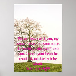 peace I leave with you is inspirational quote  ポスター