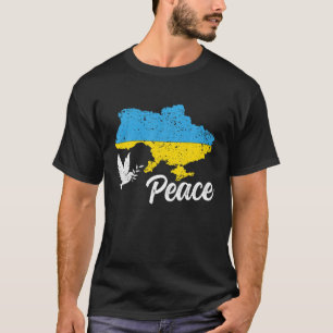 Peace I Stand With Ukraini U.S. Support For Ukrain Tシャツ