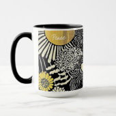 Peace in Bloom Abstract Mug マグカップ (左)
