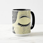 Peace in Bloom Abstract Mug マグカップ (正面右)