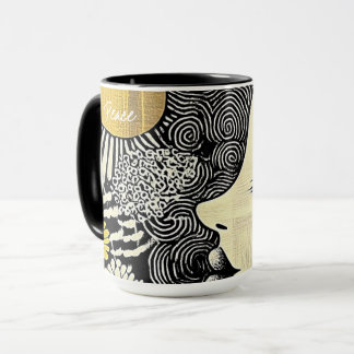 Peace in Bloom Abstract Mug マグカップ