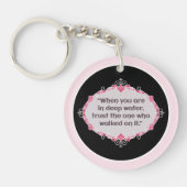 Peace in deep waters キーホルダー (正面)