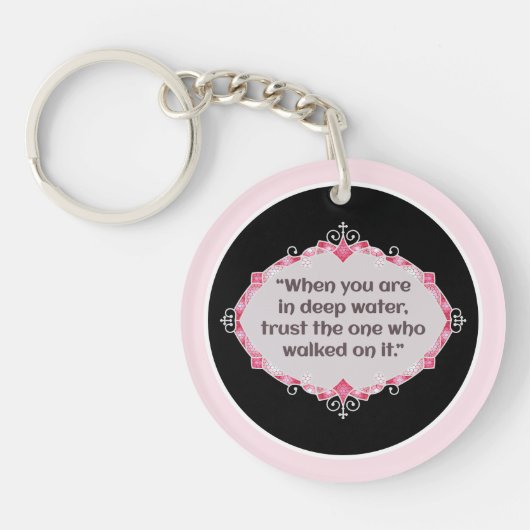 Peace in deep waters キーホルダー (正面)