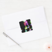 「PEACE」 in Flowers Artプリント製品 スクエアシール (封筒)