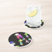 「PEACE」in Flowers Artプリント コースター (側面)