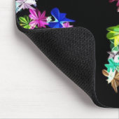 「PEACE」in Flowers Artプリント マウスパッド (コーナー)