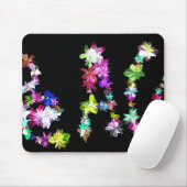 「PEACE」in Flowers Artプリント マウスパッド (マウス)