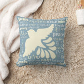 PEACE in many languages装飾用クッション クッション (ブランケット)