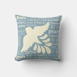 PEACE in many languages装飾用クッション クッション