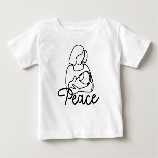 Peace in Mom's Armsベビー ベビーTシャツ