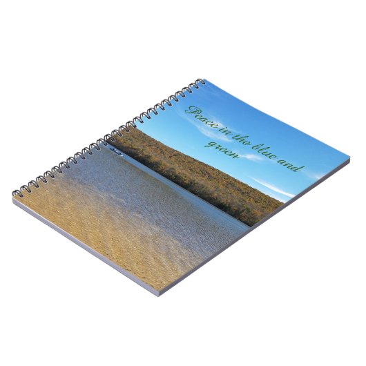 Peace in the Blue and Green Journal ノートブック (左側)