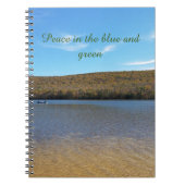 Peace in the Blue and Green Journal ノートブック (正面)