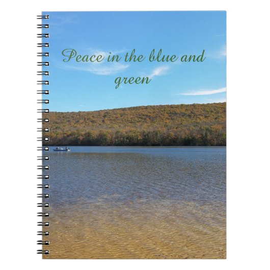 Peace in the Blue and Green Journal ノートブック (正面)