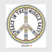 PEACE IN THE MIDDLE EAST - GEOMETRIC BUTTERFLY シール (シート)