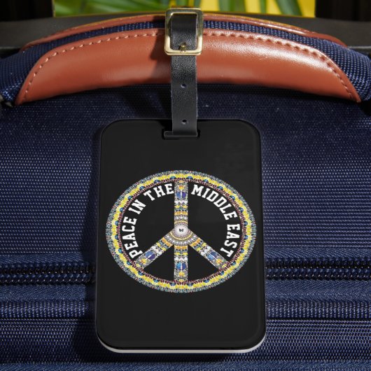 PEACE IN THE MIDDLE EAST - GEOMETRIC BUTTERFLY ラゲッジタグ (正面インサイチュ2)