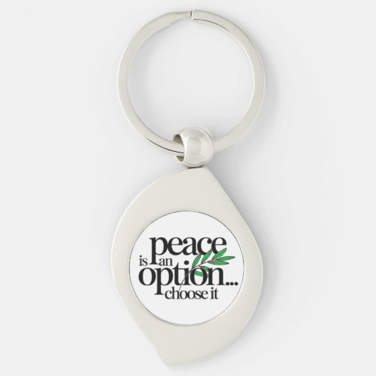 Peace is a Choice キーホルダー (正面)