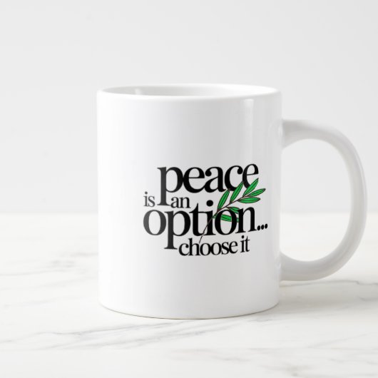 Peace is a Choice ジャンボコーヒーマグカップ (右)