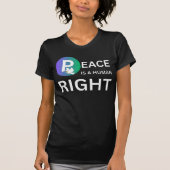 Peace Is a Human Right | Humanitarian Peace Tシャツ (正面)