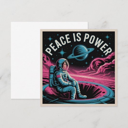 Peace Is Power 招待状 (正面/裏面)