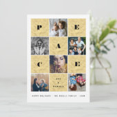 Peace Joyファミリーゴールドフォイルブロック5フォトコラージュ シーズンカード (スタンド正面)