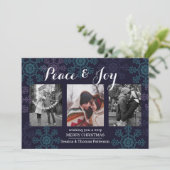 Peace & Joyフォトカード | 3枚のカスタム写真 シーズンカード (スタンド正面)