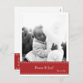 Peace & Joyフォトポストカード シーズンポストカード (正面/裏面)