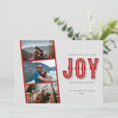 Peace Joy写真新婚カップル・クリスマス シーズンカード (スタンド正面)