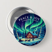 Peace & Joy Fairbanks Alaska 缶バッジ (正面&裏面)