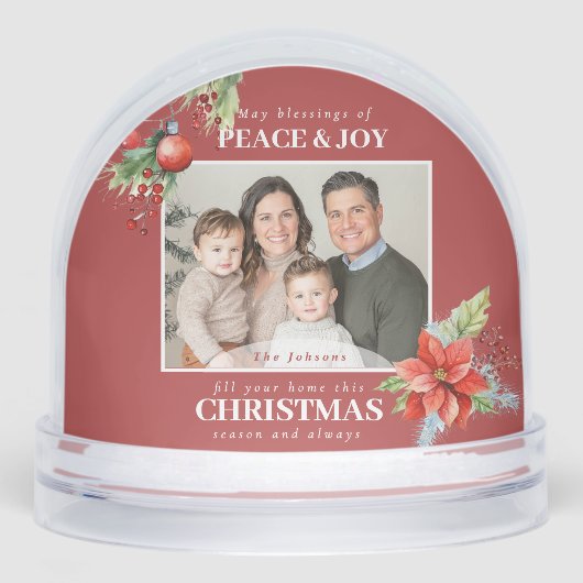 Peace Joy Family Photo Christmas (正面)