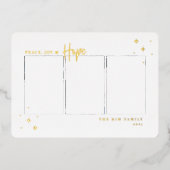 Peace Joy Hope 3写真 箔シーズンカード (正面)