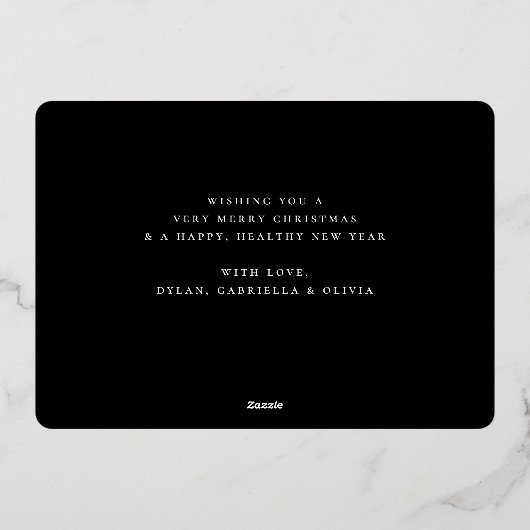 Peace Joy Hope 3写真 箔シーズンカード (裏面)