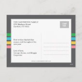 Peace Joy & Love Holidayフォトカードポストカード シーズンポストカード (裏面)