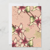 Peace & Joy、Pink、Burgundy、Poinsettia金ゴールド写真 シーズンカード (裏面)