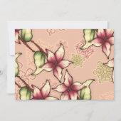 Peace & Joy、Pink、Green、Poinsettia金ゴールド写真 シーズンカード (裏面)