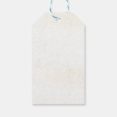 Peace Joy & Wonder Red Poinsettia Christmas ギフトタグ (裏面)