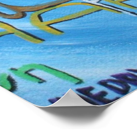 Peace Languageプリント(SSS) ポスター (角)