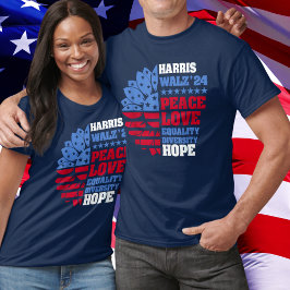 Peace LGBT Harris Walz Waltz Tシャツ