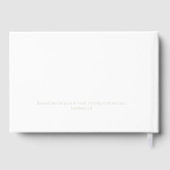 Peace Lily Modern Frame Photo Memorial ゲストブック (裏面)