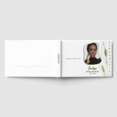 Peace Lily Modern Frame Photo Memorial ゲストブック (全面)