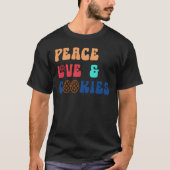 Peace LoveとCookie Lover Tシャツ (正面)